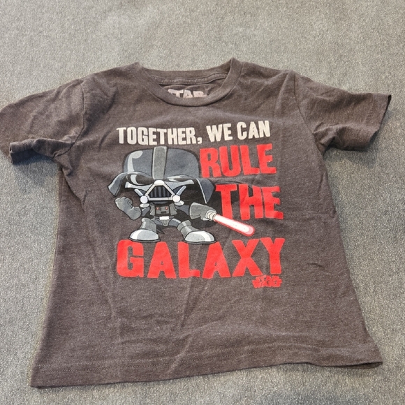 Star Wars Kids' Dark Gray Rule the Galaxy T-Shirt - Picture 1 of 3